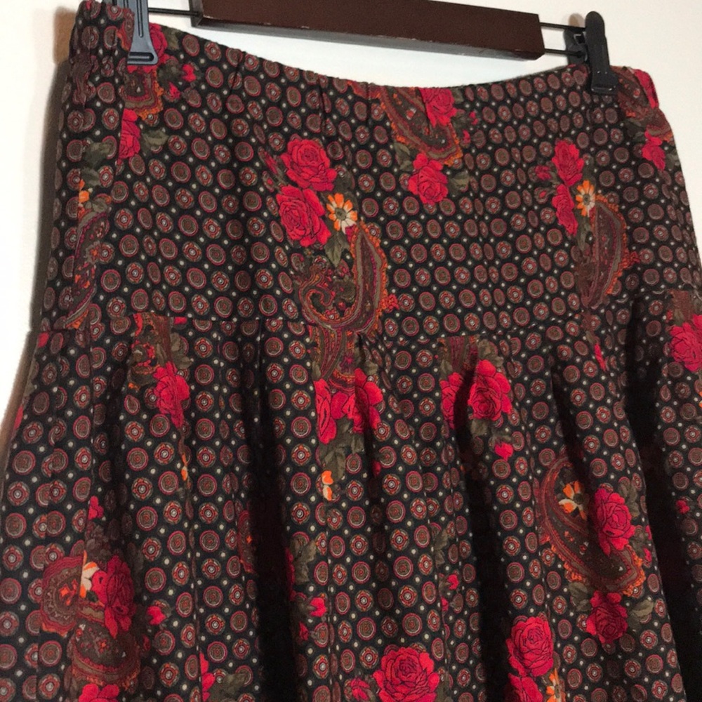 Vintage Melissa Puffy Sleeves Floral Blouse and Skirt Set - Picture 5 of 12